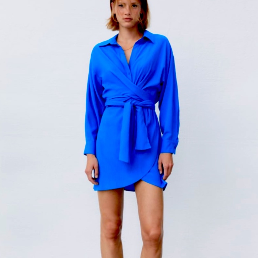 Belted mini dresss